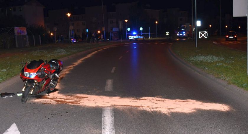[AKTUALIZACJA] Tragiczny wypadek w Ciechanowie. Zginął młody motocyklista