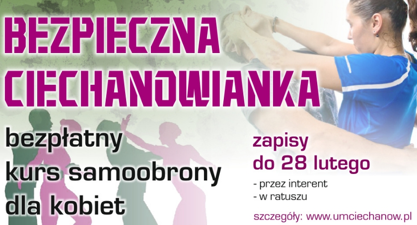W Ciechanowie odbędą się bezpłatne kursy samoobrony dla kobiet