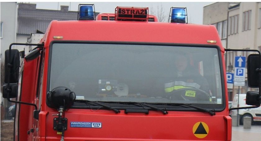 Pożar mieszkania w Ciechanowie