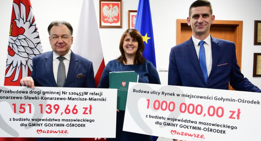 Gmina Gołymin-Ośrodek z dofinansowaniem na budowę dwóch dróg [zdjęcia]
