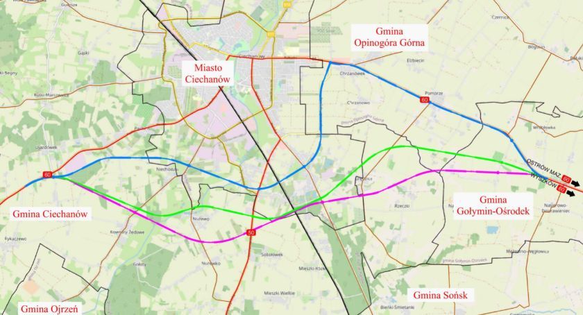 Co z uwagami zgłoszonymi do przebiegu obwodnicy Ciechanowa?