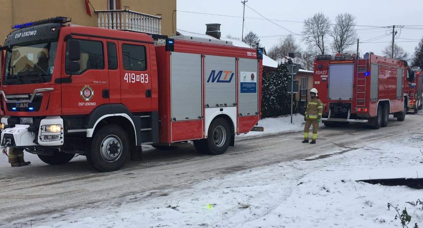 Poranny pożar w domu pod Ciechanowem