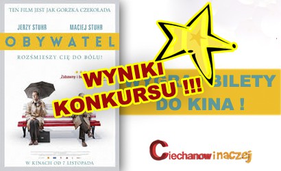 Wyniki konkursu: Wygraj bilety do kina!