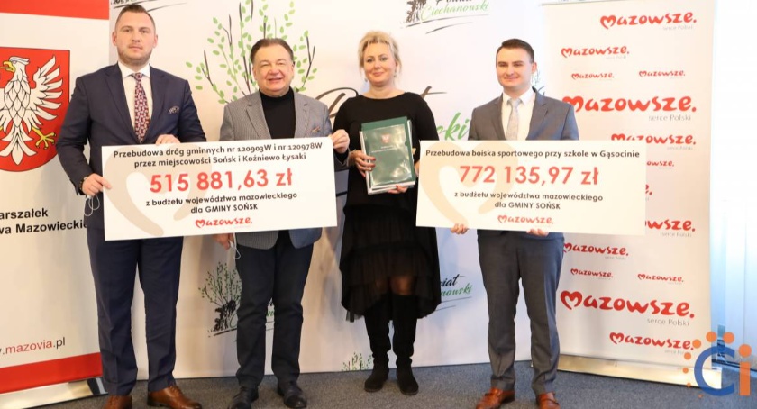 Pieniądze na drogi i boisko w gminie Sońsk