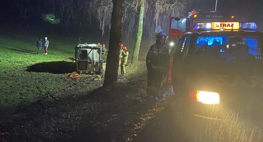 Groźne zdarzenie na drodze Ciechanów-Mława [zdjęcia]