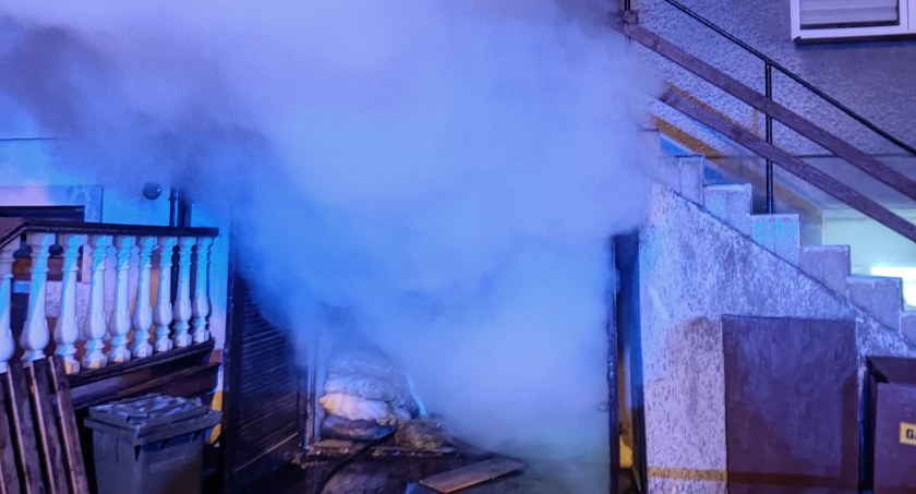 Nocny pożar w domu na terenie Ciechanowa