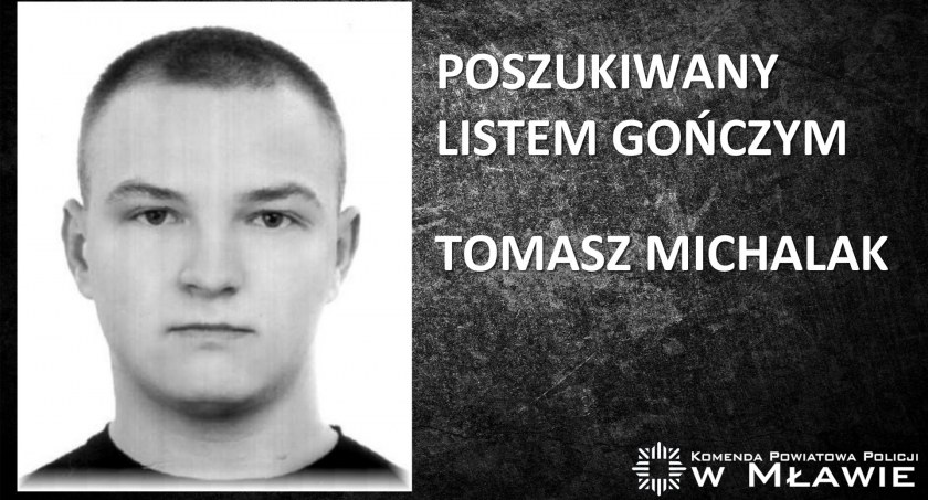 Młody mężczyzna poszukiwany listem gończym