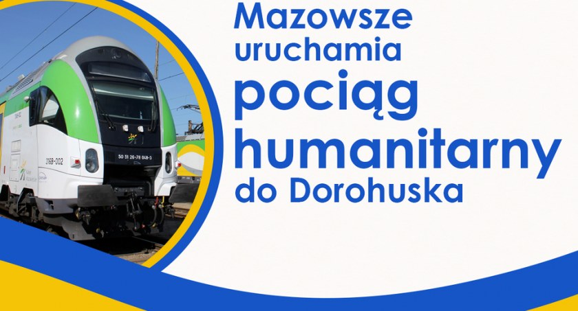 Mazowsze uruchamia pociąg humanitarny do Dorohuska