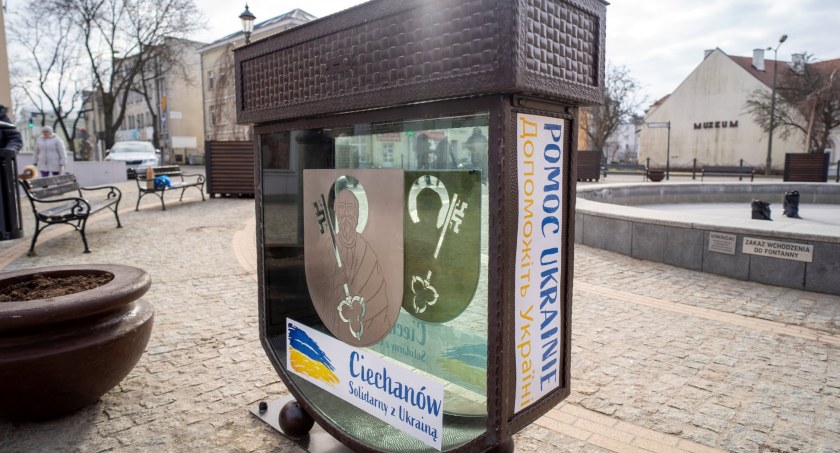 Wrzuć pieniądze do skarbonki na deptaku. Wesprzesz obywateli Ukrainy