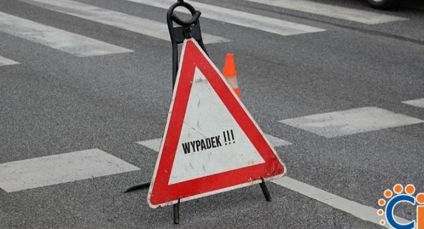 Zderzenie podczas wyprzedzania w Ciechanowie