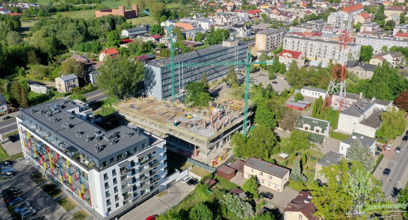 Postępują prace przy budowie Centrum Administracyjnego w Ciechanowie [zdjęcia]