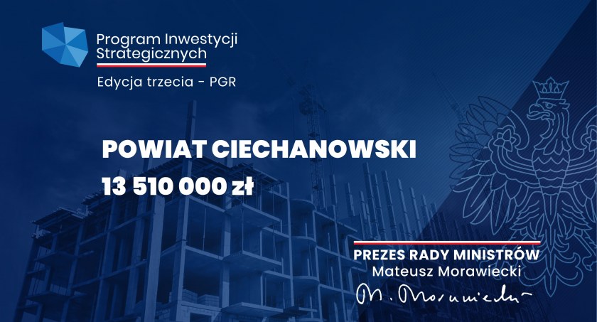Ponad 13 milionów złotych na inwestycje w powiecie ciechanowskim. Co powstanie?