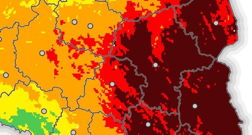 Ekstremalne zagrożenie pożarowe w powiecie ciechanowskim