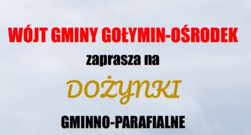 Dożynki gminno-parafialne w Gołyminie-Ośrodku