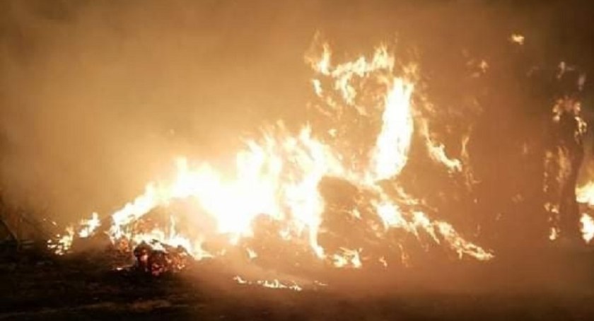 Duży pożar w powiecie ciechanowskim [zdjęcia]
