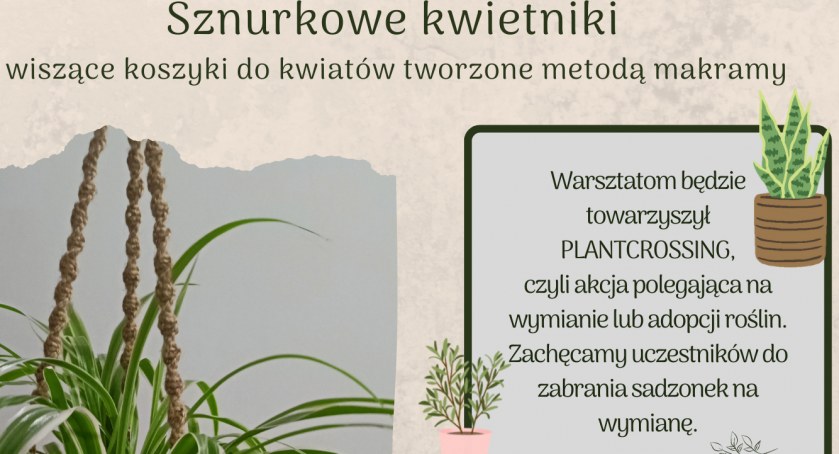 Plantcrossing i warsztaty rękodzielnicze w MBP