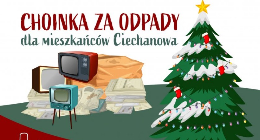 Mieszkańcy Ciechanowa mogą otrzymać choinkę za odpady