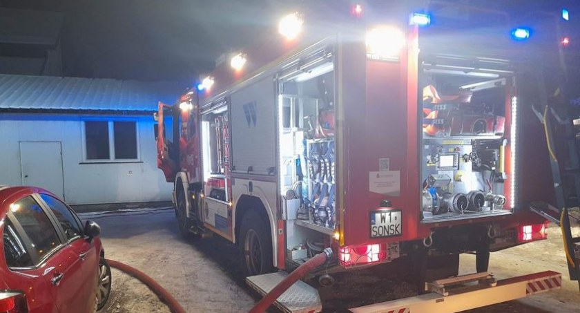 Pożar piekarni w Sońsku [zdjęcia]