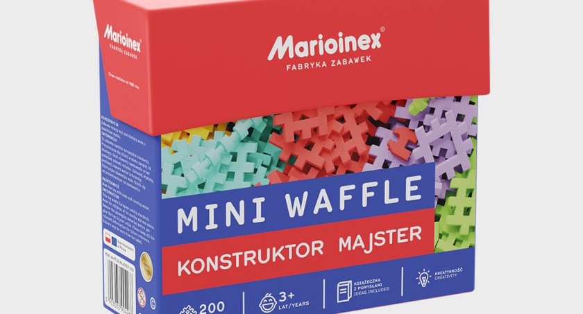 Mini Waffle Konstruktor Majster – ćwicz logiczne myślenie razem z dziećmi