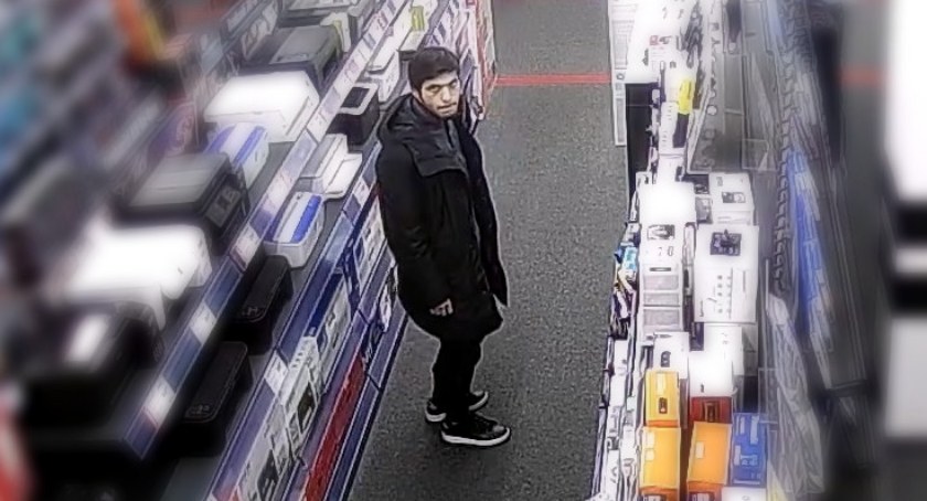 Złodziej poszukiwany przez policję [zdjęcia]