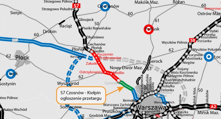 Kolejny odcinek trasy S7 do przebudowy