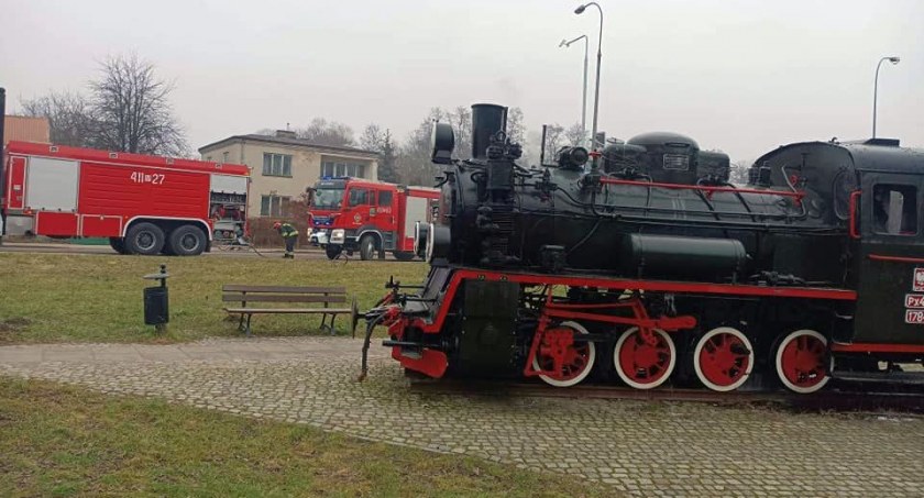Znów paliło się w zabytkowej lokomotywie [zdjęcia]