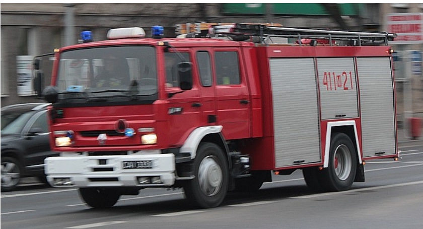 Pożar budynku w centrum Ciechanowa. Przyczyną podpalenie?