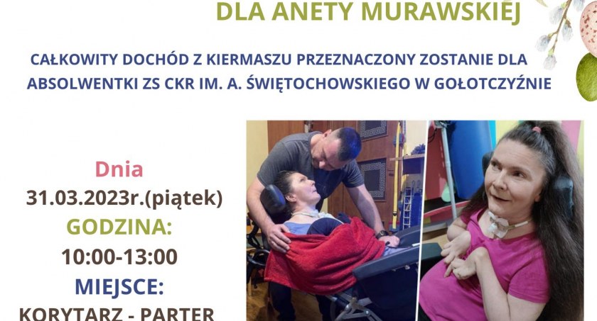Charytatywny kiermasz dla Anety Murawskiej