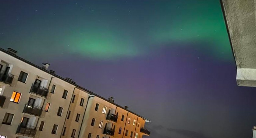 Zorza polarna w Ciechanowie i okolicy [zdjęcia]