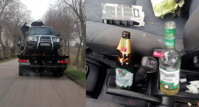Pirat drogowy złamał zakaz, przekraczał prędkość w pobliżu szkoły i uderzył w ogrodzenie