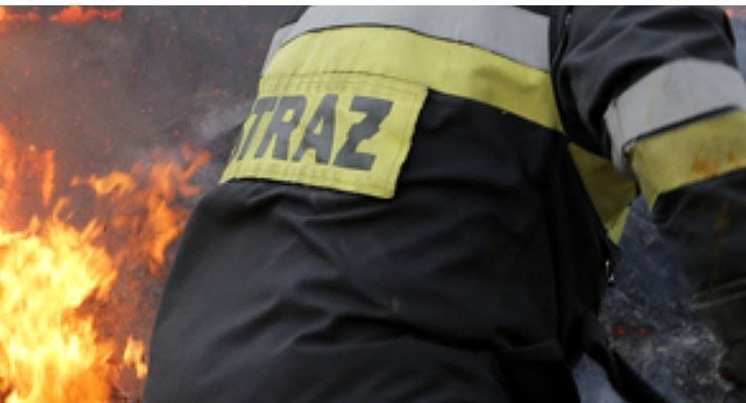 Pożar na terenie ciechanowskich ogródków działkowych