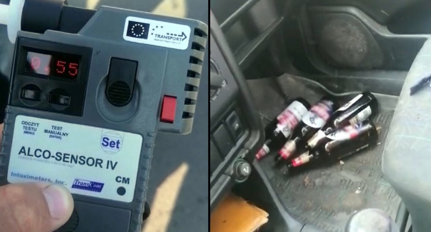 Pijany 77-latek za kierownicą volkswagena