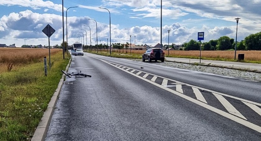 Wypadek na miejskiej obwodnicy Ciechanowa