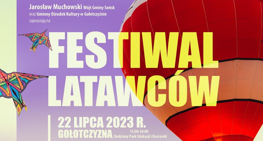 Zaproszenie na festiwal latawców