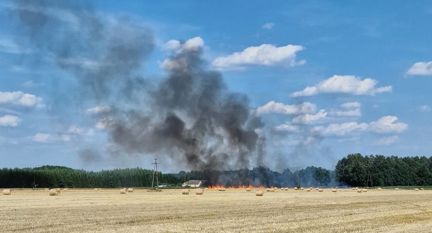 Duży pożar w powiecie ciechanowskim [zdjęcia]