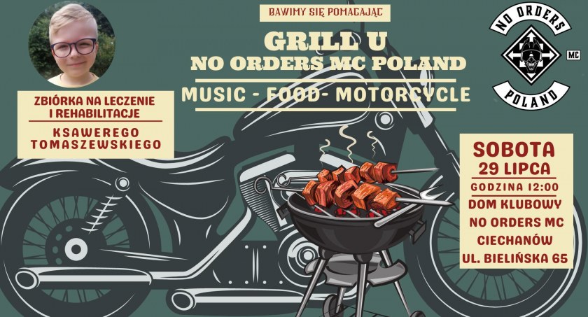 Ciechanowscy motocykliści zapraszają na charytatywnego grilla