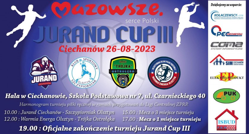 Jurand Cup w najbliższą sobotę w Ciechanowie