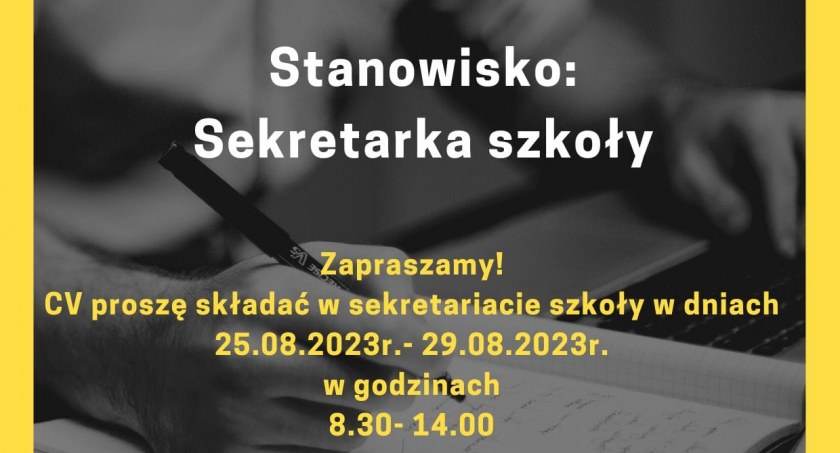 Praca w jednej ze szkół 