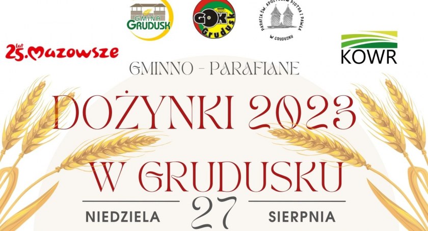 Zaproszenie na dożynki w Grudusku [program]