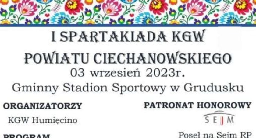 Spartakiada kół gospodyń wiejskich powiatu ciechanowskiego