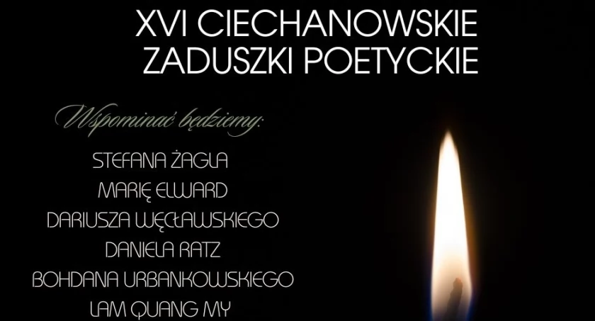 Przed nami XVI Ciechanowskie Zaduszki Poetyckie