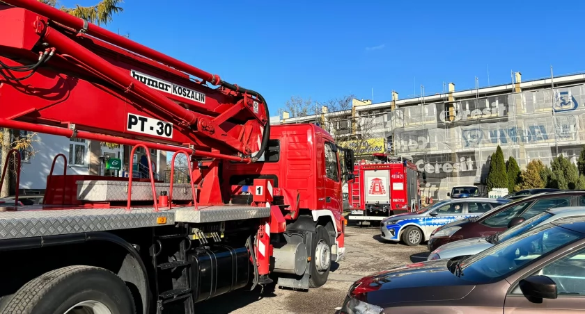 Pożar w hotelu na terenie Ciechanowa