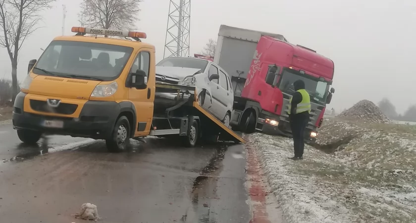 Z ostatniej chwili: Zablokowana droga Ciechanów-Mława, doszło do kilku kolizji