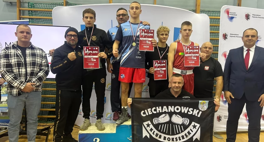 Bokser ciechanowskiego klubu z medalem Pucharu Polski
