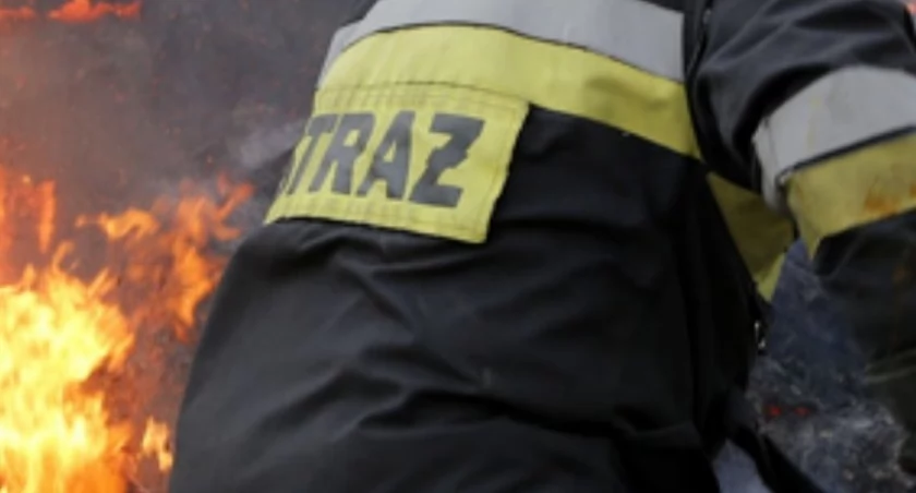 Pożar budynku pod Ciechanowem. W akcji 8 jednostek gaśniczych