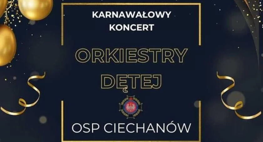 Ciechanowska orkiestra zaprasza na koncert karnawałowy