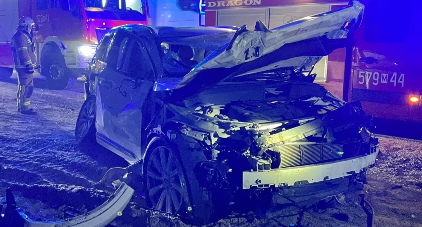 Znów dachowanie na remontowanej drodze [zdjęcia]
