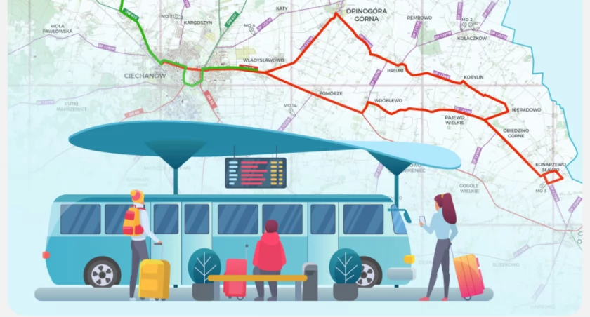 AKTUALIZACJA: W powiecie ciechanowskim uruchomiono dwie linie autobusowe [rozkład]