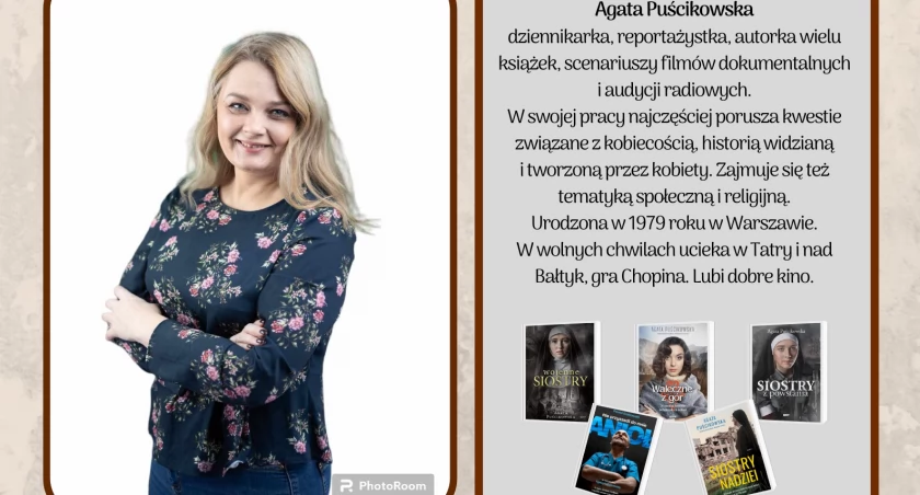 Spotkanie autorskie z Agatą Puścikowską w Ciechanowie