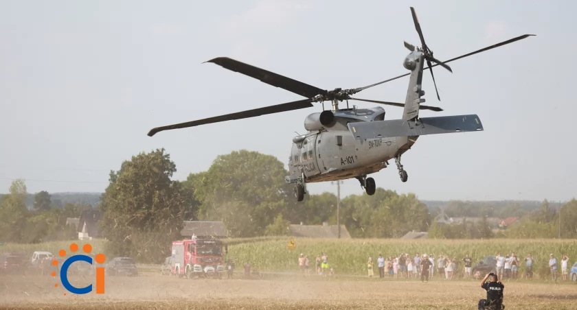 Black Hawk po przelocie w Sarnowej Górze wciąż w naprawie